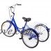 COSTWAY Blue Single Speed Tricycle with Adjustable Seat - B07D7795LZ